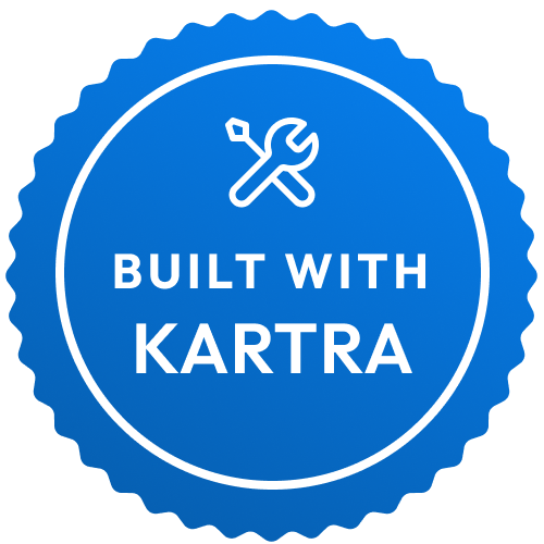 Built with Kartra badge